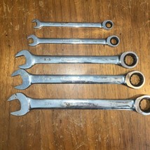 GearWrench 5 Pc SAE  12 Pt Ratch Combination Wrench Set 5/16 3/8 5/8 11/16 3/4 - £31.92 GBP
