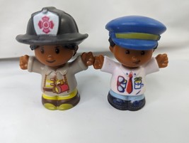 Fisher Price Little People Fireman Pilot Man Figure Lot GGT34 DJB53 - $9.95