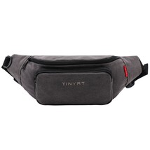 TINYAT Men&#39;s Waist Pack Bag Casual Man Canvas  Fanny Pa Women Belt Bag Pouch For - £51.71 GBP