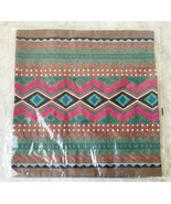 West Elm Pueblo Taupe Pink Turquoise Embroidered Throw Pillow Cover 15 x... - £26.47 GBP