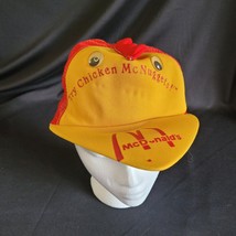 Rare Vintage McDonalds Chicken McNuggets Mascot Mesh Snapback Hat 80s Mascot - £73.86 GBP