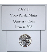 2022 D, Voto Parala Mujer, quarter coin, # 308, quarter coins, vintage c... - £227.23 GBP