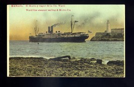 LS3706 - American Liner - Ward Line by Morro Castle - built 1930 - postcard  - $3.18