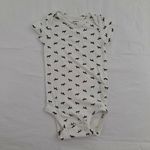 Infant T-shirt creeper snap shirt bodysuit  Dog Lover White Navy Red 6 M... - $10.89