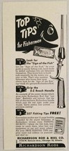 1949 Print Ad Richardson Fishing Rods Made in Chicago,IL - $10.25