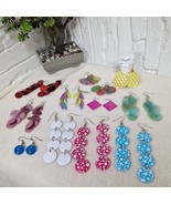 Lot of 11 Retro Colorful Dangle Earrings – Y2K Pop Pierced Statement Jew... - $52.95 CAD