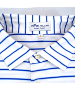Peter Millar Summer Comfort Polo Shirt Principal Charity Classic White Blue - £21.72 GBP