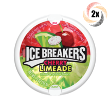 3x Tins Ice Breakers Cherry Limeade | 50 Mints Per Tin | 1.5oz | Sugar Free - £10.87 GBP