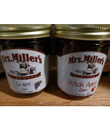 Mrs. Miller&#39;s Homemade Dutch Apple And Grape Jam, 9 Ounces (2 Jars) - £14.00 GBP