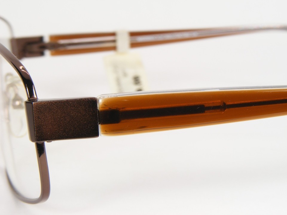 893 C2 Brown UNIQUE EYEGLASSES GLASSES METAL FRAME 55-19-140mm Item image 5