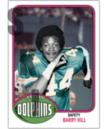 1976 STCC #533 Topps Barry Hill Miami Dolphins Iowa State Cyclones Custom - £2.94 GBP