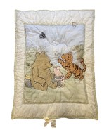 Vintage Winnie the Pooh Crib Comforter Blanket Tigger Piglet Butterfly B... - €38,21 EUR