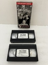 The Three Stooges Collector&#39;s Choice TV Classics Collection *Set of 2 VHS Tapes* - £30.60 GBP