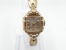 Vintage Alton Mechanical Watch Womens For Parts Or Repair 10k G.F. Band - $29.99