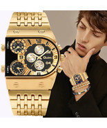 Luxury Men Quartz Watch and Bracelet Set - $109.34 CAD