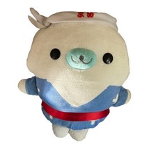 Mamegoma Plush Sushi Chef Seal Toy San X Blue Yukata Siro Goma Stuffed A... - £10.95 GBP