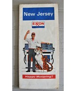 1973 Vintage Exxon New Jersey Touring Road Map Points of Interest and To... - $75.84 MXN