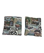 Route 66 Tapestry Pillow Hollywood Throw Vintage Chicago Hollywood Retro... - £44.12 GBP
