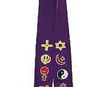 Interfaith Minister&#39;s Stole Purple/ Gold - $52.56