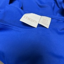 Chico&#39;s Royal Blue Silky Tank Shirt SZ 1 In great Shape Perfect Color! - £19.07 GBP
