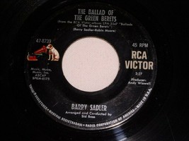 Barry Sadler Ballad Of The Green Berets Letter From Vietnam 45 Rpm Record Rca - £12.78 GBP