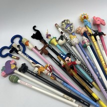 Lot 20 Vintage Novelty Pencils Toppers Disney Simpsons Nike Ballet 80s 9... - $39.99