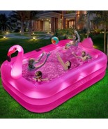 Inflatable Pool with Lights |Durable Thickened 105&quot;x65&quot;x25&quot; Inflatable F... - $7,269.36 MXN