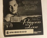 Princess In Love Tv Movie Print Ad Vintage  TPA5 - $5.93