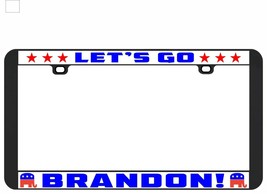 Let&#39;s Go Brandon Joe Biden Republican license plate frame tag holder Stars - £6.23 GBP
