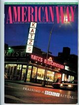 American Airline American Way Magazine August 15, 1994 Katz's Delicatessen - $13.86