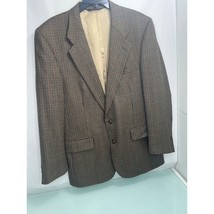 Vintage Burberrys Blazer Houndstooth Sport Coat Suit Jacket Made In USA 44R - £58.37 GBP
