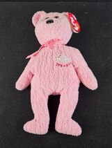 TY Beanie Babies IT&#39;S A GIRL- MINT with MINT TAGS Baby Pink Bear Plush - $8.25 CAD