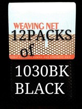 12 LOTS THE CHALLENGER WEAVING NET FOR SYNTHETIC &amp; HUMAN HAIR BLACK 1030BK - £13.53 GBP