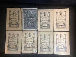 Eight Antique  1883 Harpers New Monthly Magazine Including Christmas Edition. - £50.73 GBP