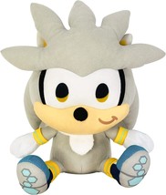 Sonic The Hedgehog Chibi Silver Sitting Pose Plush Doll Sega Licensed NEW - £15.41 GBP