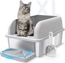 Durable Extra Large Litter Pan for High Peeing Cats - Included Scoop &amp; F... - $111.82