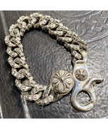 Chrome Silver Cross/Hearts/Star Bangle Bracelet Seventh Designer Kith G ... - £14.65 GBP+