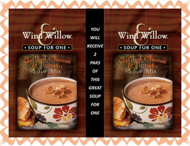 WIND AND WILLOW 2 Packets Soup for One Grilled Cheese &amp; Tomato~Just Add Water - £7.62 GBP