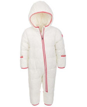 Michael Kors Baby Girls 1-Pc. Hooded Pram Snowsuit, 6-12 months - $60.00