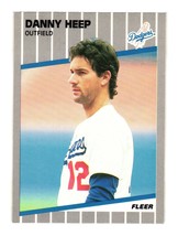 1989 Fleer #61a Danny Heep Los Angeles Dodgers - £0.78 GBP