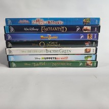 7 Disney DVD Lot Family Children Movie Film Tinker Bell Muppet Oz Enchanted - £19.05 GBP