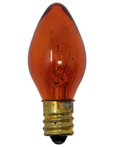 New 7.5w Twinkle Orange Amber Blinking C71/2 E12 Base Christmas Light Bulb - £3.09 GBP