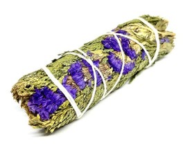 5 Inch Cedar With Purple Sinuata ~ Smudging Incense For Smoke Cleansing,... - £6.39 GBP