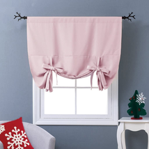 Thermal Insulated Blackout Curtain Tie Up Shade For Baby&#39;s Window Lavender NEW - £20.85 GBP