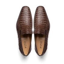 Genuine caiman crocodile Shoes Trento Brown image 5