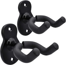 Guitar Wall Mount Hanger 2 Pack Hook Acoustic Electric Bass Guitar Wall Hanger - £19.16 GBP