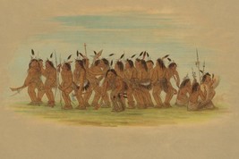 George Catlin Dog Dance - Sioux, 1861 Native American Giclee Print + Ships Free - £31.17 GBP+