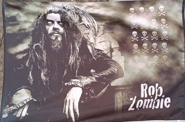 Rob Zombie White Zombie 1 Flag Cloth Poster Banner Cd Heavy Metal - £15.98 GBP