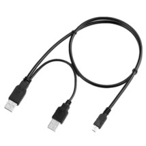 Usb Y Power Charger+Data Sync Cable Cord For Garmin Edge 205 305 605 705... - £12.11 GBP