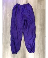 Speedo Vintage Neon Purple Track pants Windbreaker Pants Adult Size M - £28.48 GBP